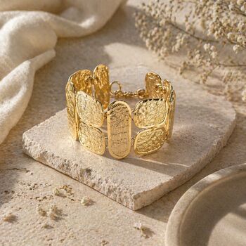 Roman Chunky Gold Statement Necklace, 3 of 6