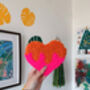 Personalised Drippy Heart Wall Hanging, thumbnail 7 of 8