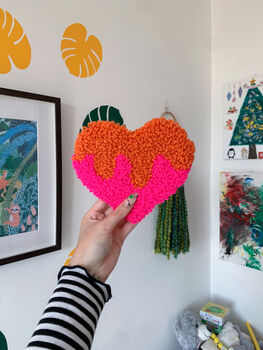 Personalised Drippy Heart Wall Hanging, 7 of 8