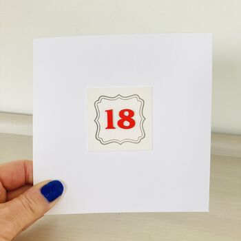 18th Handmade Card, 2 of 3