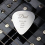 Gifts For Him Personalised Guitar Pick, thumbnail 3 of 5