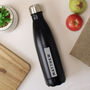Custom Black Metal Insulated Gym Bottle, thumbnail 2 of 2