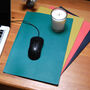 Personalised Premium Leather Mouse Pad, Initials, Name, thumbnail 3 of 12