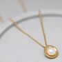 9ct Gold Pearl Necklace. Handmade Pearl Pendant, thumbnail 6 of 6