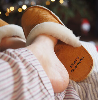 Personalised Handmade Sheepskin Slippers, 7 of 12