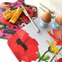 Heat Resistant Large Chopping Board Summer Poppies, thumbnail 5 of 10