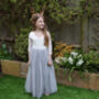 Mary Jane In Grey Flower Girl ~ Lilly + Bo Collection, thumbnail 2 of 9