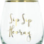 Sip Sip Hooray Stemless Wine Glass, thumbnail 2 of 3