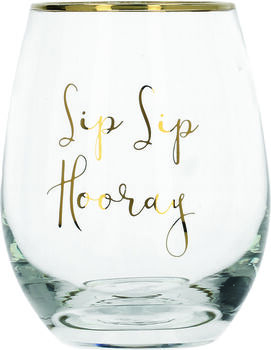 Sip Sip Hooray Stemless Wine Glass, 2 of 3
