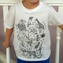 Zoo Animals T Shirt To Colour In, thumbnail 2 of 11