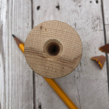 Personalised Wooden Pencil Sharpener, 2 of 4