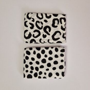 Black And White Animal Print Sensory Muslin Squares Set, 3 of 4
