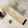 Personalised Love Heart Wooden Wine Bottle Box, thumbnail 1 of 4