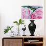 Printemps, Modern Floral Pink And Green Lampshade, thumbnail 2 of 4
