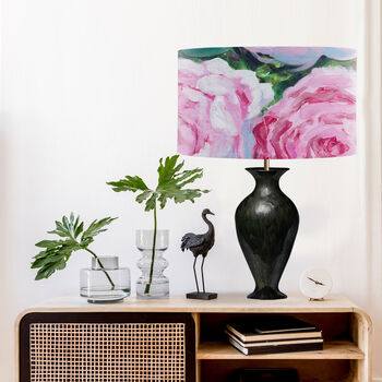 Printemps, Modern Floral Pink And Green Lampshade, 2 of 4