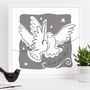 Personalised Matisse Doves Cut Out Drawing, thumbnail 6 of 6