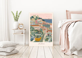 Lisbon Portugal City Travel Art Print, 6 of 6