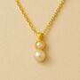 Double Pearl Necklace, thumbnail 1 of 4