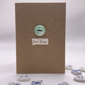 'New Home' Porcelain Button Card, 3 of 3