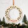 Personalised Christmas Wreath, Holly, thumbnail 6 of 6