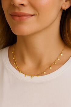 Stardust Gold Dots Necklace, 2 of 6