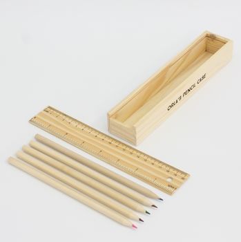 Personalised Wooden Pencil Case, 3 of 5