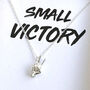 Small Victory Silver Necklace, thumbnail 2 of 4