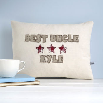 Personalised Stars Cushion Gift For Father's Day, 7 of 12