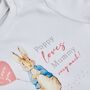 Personalised Peter Rabbit Valentine's Day I Love You T Shirt, thumbnail 2 of 4