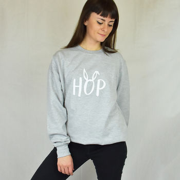 Easter 'Hop' Adult Jumper Sweatshirt, 3 of 8
