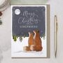 Cute Woodland Fox Christmas Card For Girlfriend, thumbnail 1 of 4