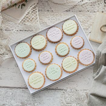 Personalised Home Sweet New Home Iced Biscuits 12, 2 of 3