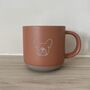 French Bulldog Engraved Orange Ceramic Tea/ Coffee Mug, thumbnail 1 of 6