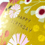 Gold Foiled Mustard Birthday Card, thumbnail 4 of 5