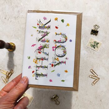 Wildflower Letters Thank You Cards, 4 of 6