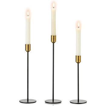 Set Of Three Candle Holders For Taper Candlestick, 4 of 7