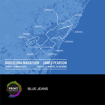 Personalised Barcelona Marathon Poster, 4 of 11