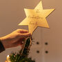Personalised Wooden Christmas Tree Topper, thumbnail 1 of 5