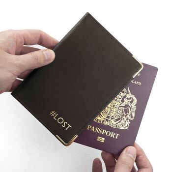 Personalised Luxury Leather Passport Cover, 3 of 7