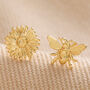 Mismatched Daisy And Bee Stud Earrings, thumbnail 10 of 12