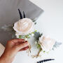 Cream Rose Wedding Buttonhole, thumbnail 3 of 6