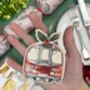 London Tube Train Wooden Christmas Bauble, thumbnail 1 of 2