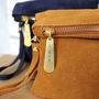 Personalised Suede Clutch Bag, thumbnail 5 of 7