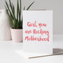 Rocking Motherhood Card For New Mums, thumbnail 2 of 3