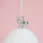 French Bulldog Necklace In Sterling Silver, thumbnail 3 of 11