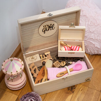 Luxury Personalised Keepsake Baby Gift Box, 12 of 12