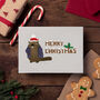 'Merry Christmas' Beaver Christmas Cards, thumbnail 1 of 9