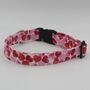 Pink And Red Hearts Valentines Dog Collar, thumbnail 4 of 9