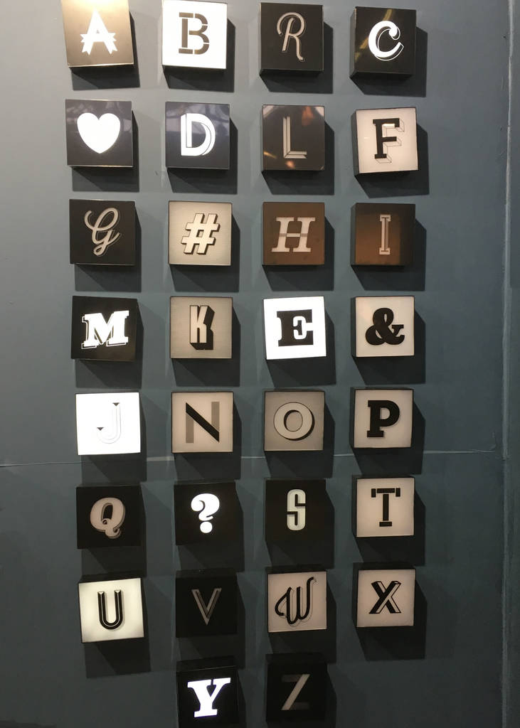 Alphabet Lightbox By Idyll Home
