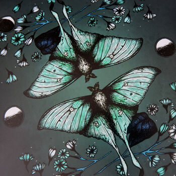 Luna Moth Giclée Art Print, 5 of 5